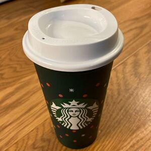 Starbucks Reusable Christmas Holiday Coffee Cup 16 oz /473  ml